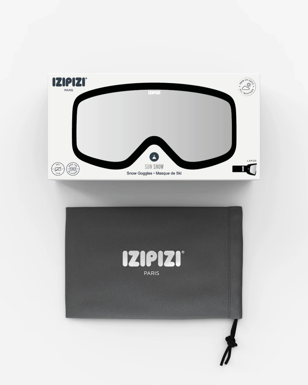 LUNETTES IZIPIZI SNOW - BLACK ALL WEATHER - SPORTS DE MONTAGNE