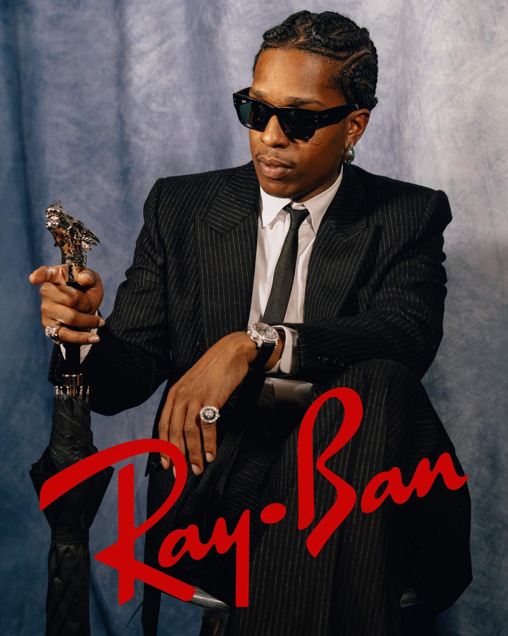 MEGA LUNETTES RAY - BAN WAYFARER  RB0840S Asap Rocky